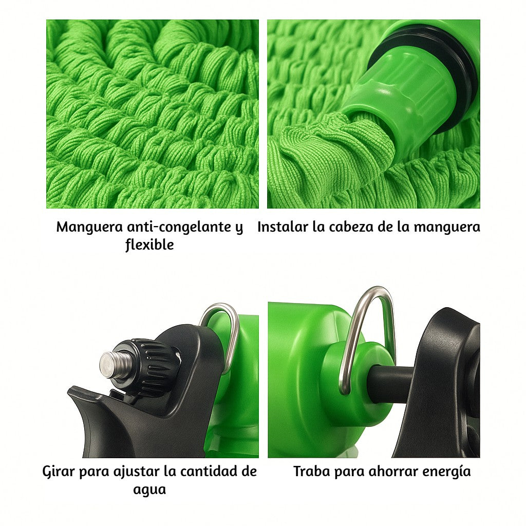 Manguera extensible con 7 funciones diferentes